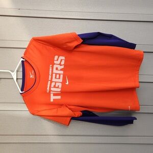 Clemson University Tigers Nike Dri-fit Long Sleeve Shirt, Size L
